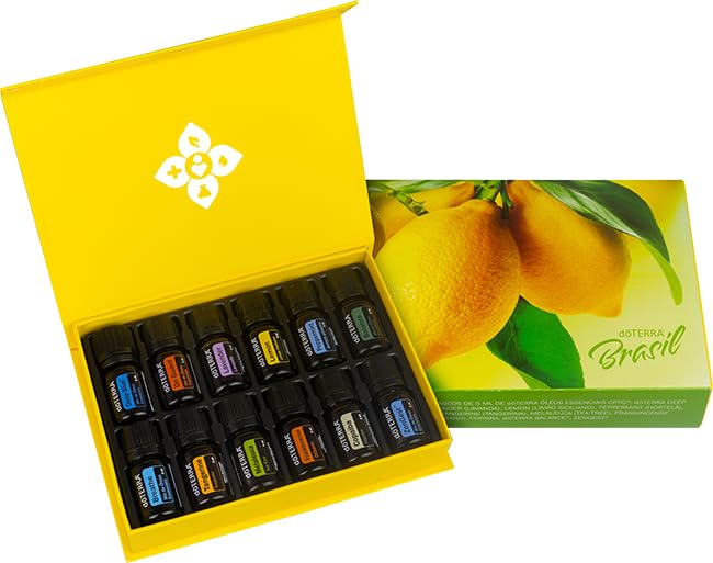 DōTERRA Brasil Kit de Óleos Essenciais, 12 Frascos de 5 ml cada
